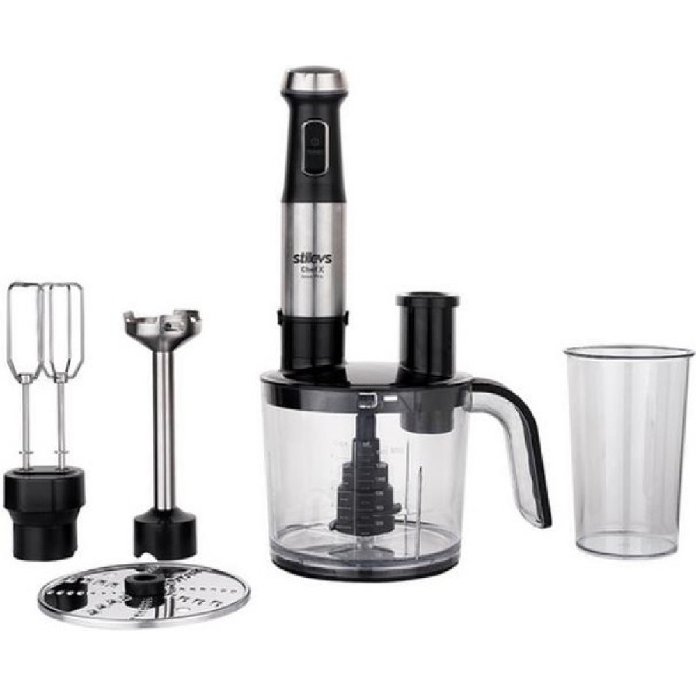 Stilevs Chef x Inox Pro El Blender Seti - Siyah Blenderler Fiyatı