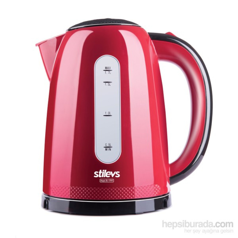 Stilevs Kays Is-1797 Su Isıtıcısı -Kırmızı&Siyah - Kırmızı - Siyah Su Isıtıcıları / Kettle Fiyatı
