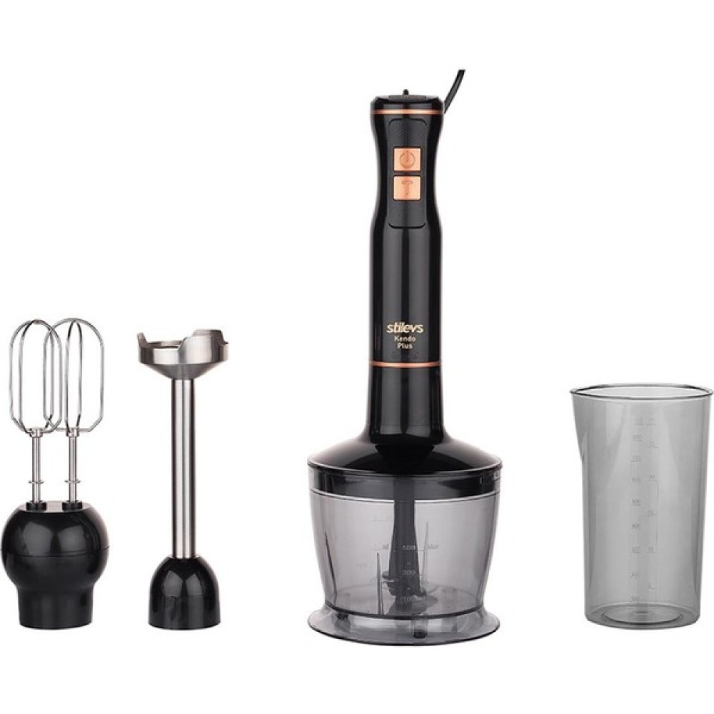Stilevs Kendo Plus El Blender Seti Siyah-Bakır - Siyah Blenderler Fiyatı