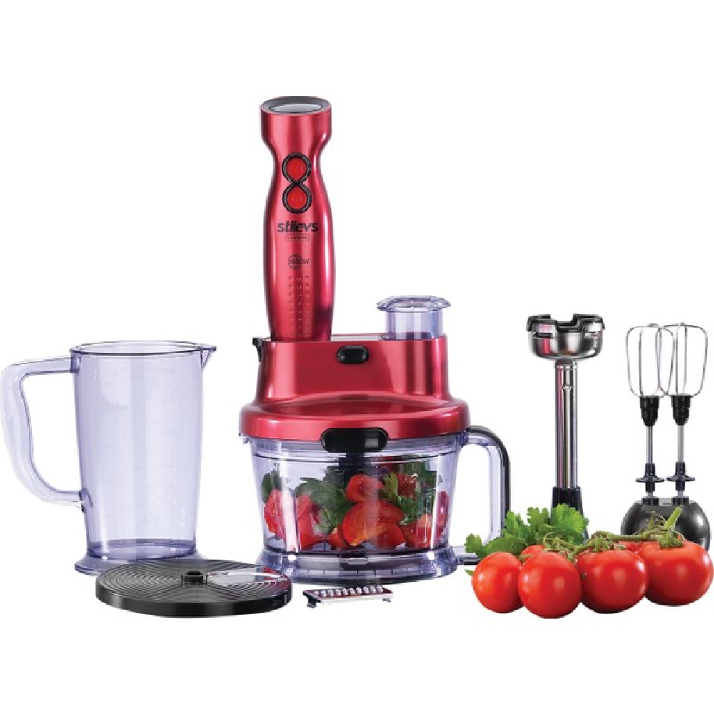 Stilevs Limitless Blender Seti 2000 Wat Vişne - Kırmızı Blenderler Fiyatı