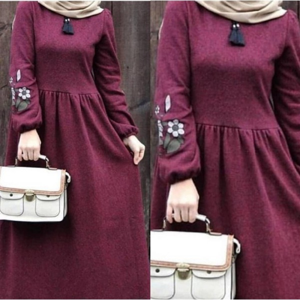 Still Butik Kışlık Robalı Uzun Tesettür Elbise Elbise Fiyatı