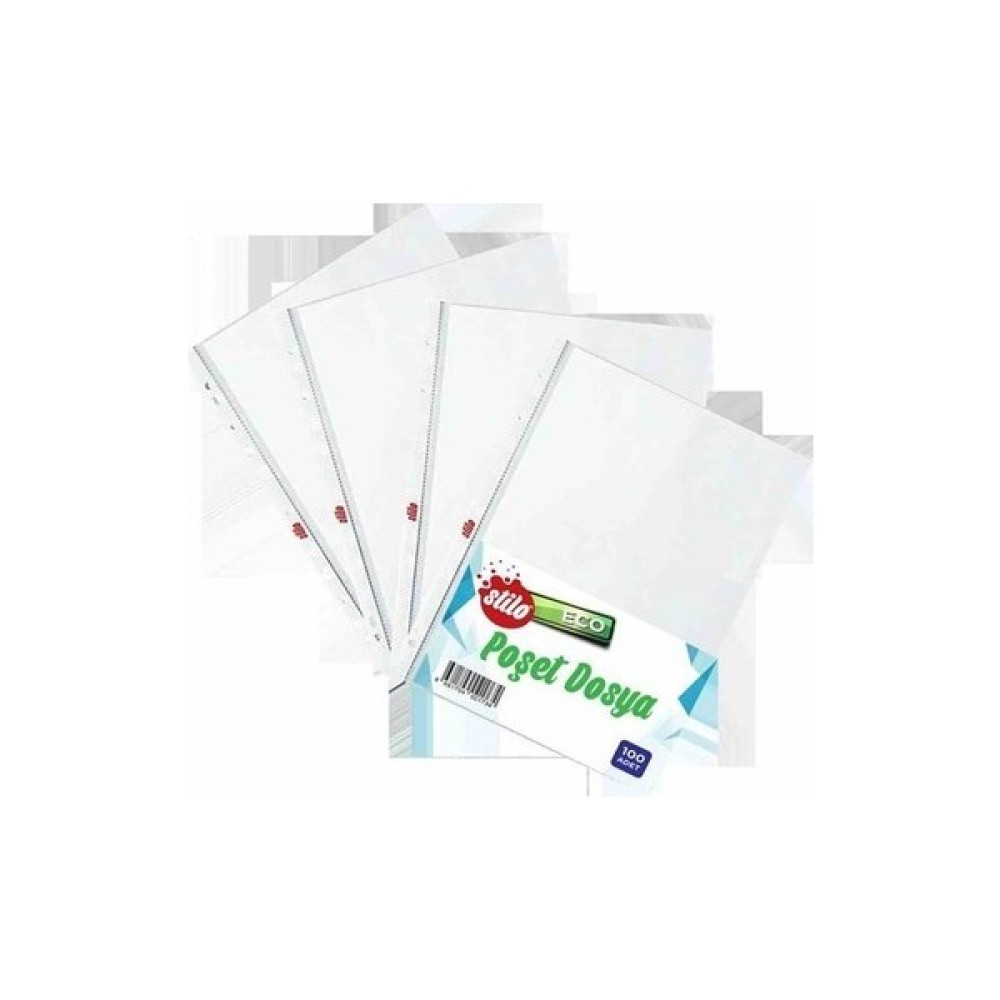Stilo Poşet Dosya A-4 Eco 100'lü 5’li Set Dosya Fiyatı