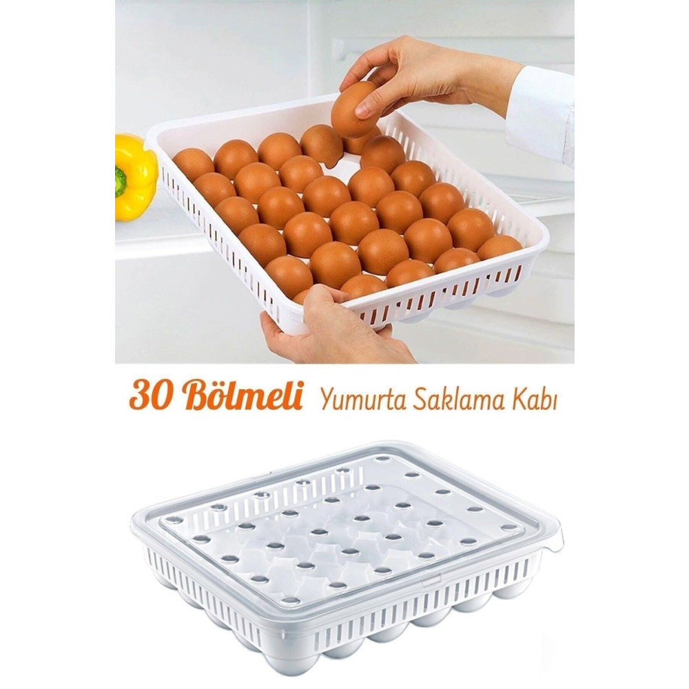 stilsenin34 30lu Yumurta Saklama Kabı Steril Yumurtalık Kapaklı Yumurta Organizeri Saklama Kapları Fiyatı