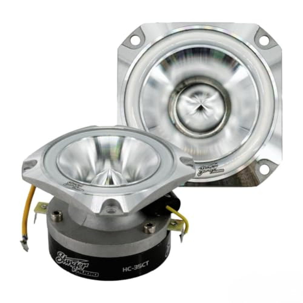 STINGER Audio 3.5" High-Fidelity Car Audio Compression Bullet Tweeters, 150W RMS/250W Max, 4 Ohm (1 Pair)