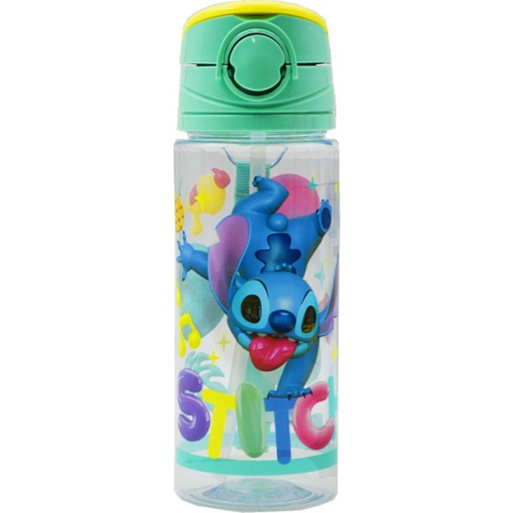 Stitch Lisanslı Pipetli Plastik Matara 500 ml Turkuaz 42541 Suluk Fiyatı