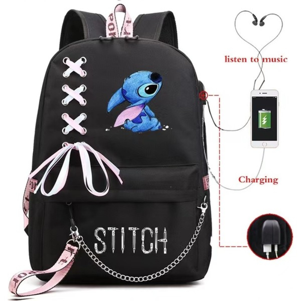Stitch Yıldızlararası Öğrenci Sırt Çantası - Siyah (Yurt Dışından) Erkek Sırt Çantası Fiyatı