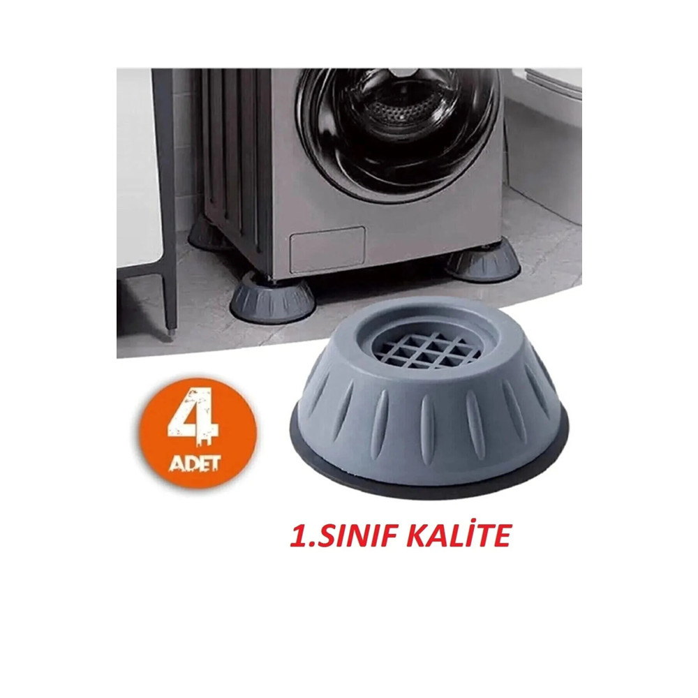 STLIFE Gri Silikon Tabanlı Ses Azaltıcı Ayaklık 4 Adet Çamaşır Makinesi Ve Kurutma Makineleri Diğer Fiyatı