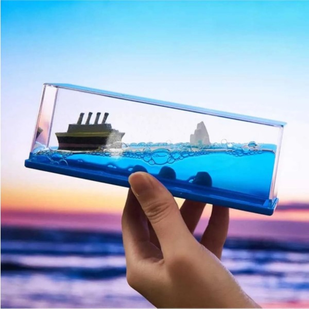 STLife Titanic Aşk Gemisi Batmayan Gemi Yıl Dönümü Kız Arkadaş Doğum Günü Hediye Sevgiliye Akvaryum - Mavi Hediyelik Eşya Fiyatı