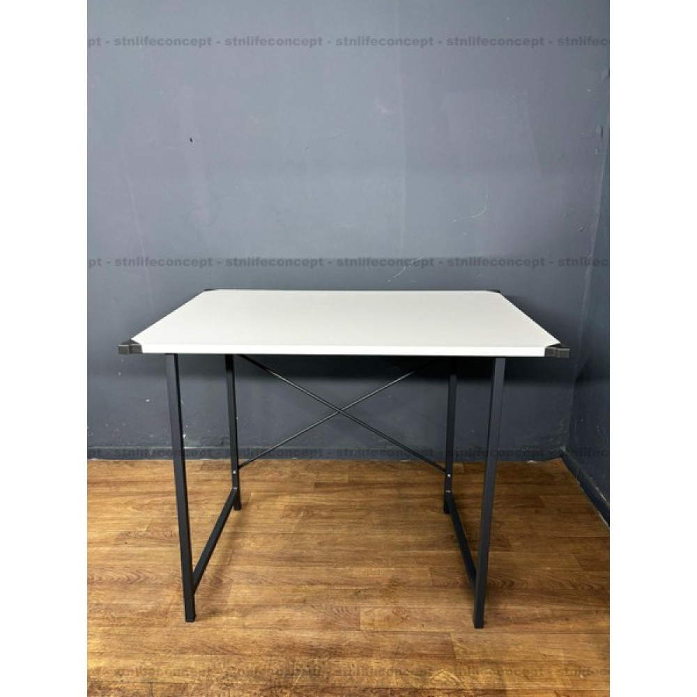 stnlifeconcept 60X90CM Çalışma Masası Metal Ayaklı Ders Çalışma Ofis Masası - 60X90 - Beyaz Çalışma Masası Fiyatı
