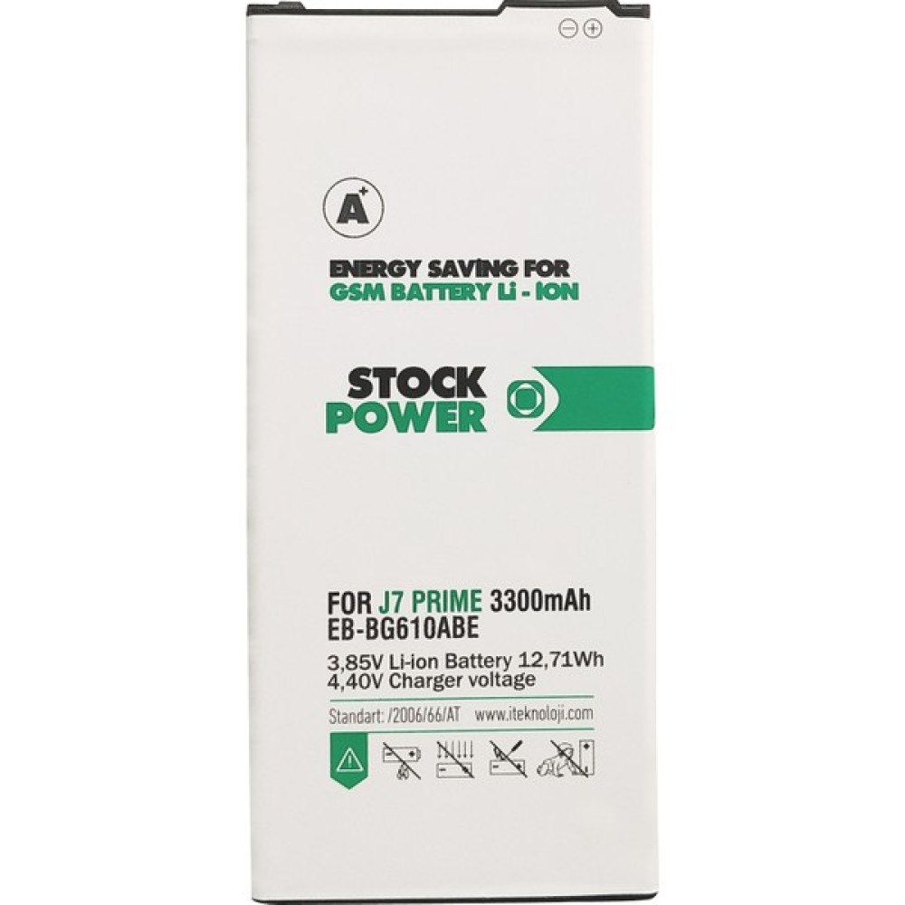 Stock Power Samsung Galaxy J7 Prime Batarya Cep Telefonu Bataryası Fiyatı