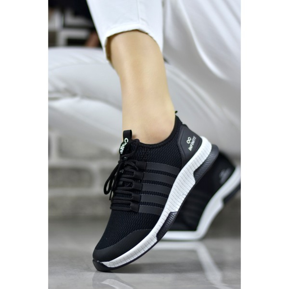 Stocon Unisex Siyah Triko Model Sneaker Spor Günlük Ayakkabı Spor Ayakkabı Fiyatı