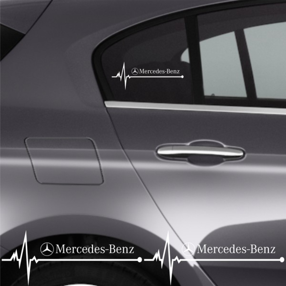 Stok Shop Mercedes X250 Ritim Oto Sticker (2 Adet) - Beyaz - 20 x 20 cm Oto Boyaları Fiyatı