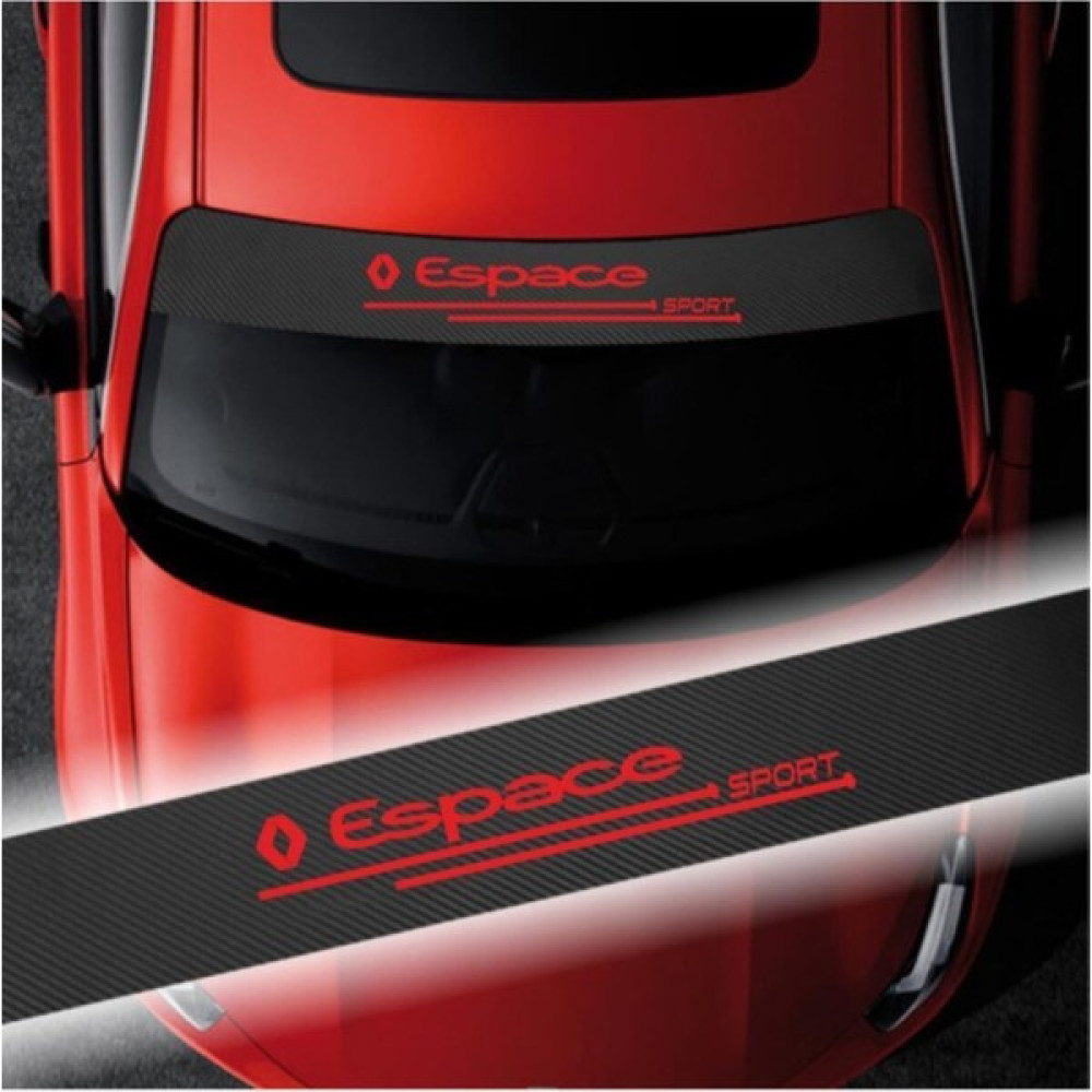 Stok Shop Renault Espace Için Karbon Ön Cam Oto Sticker - Beyaz - 20 x 20 cm Oto Boyaları Fiyatı