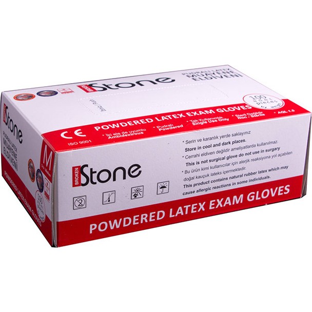 Stone Pudralı Latex Eldiven M Beyaz Diğer Fiyatı