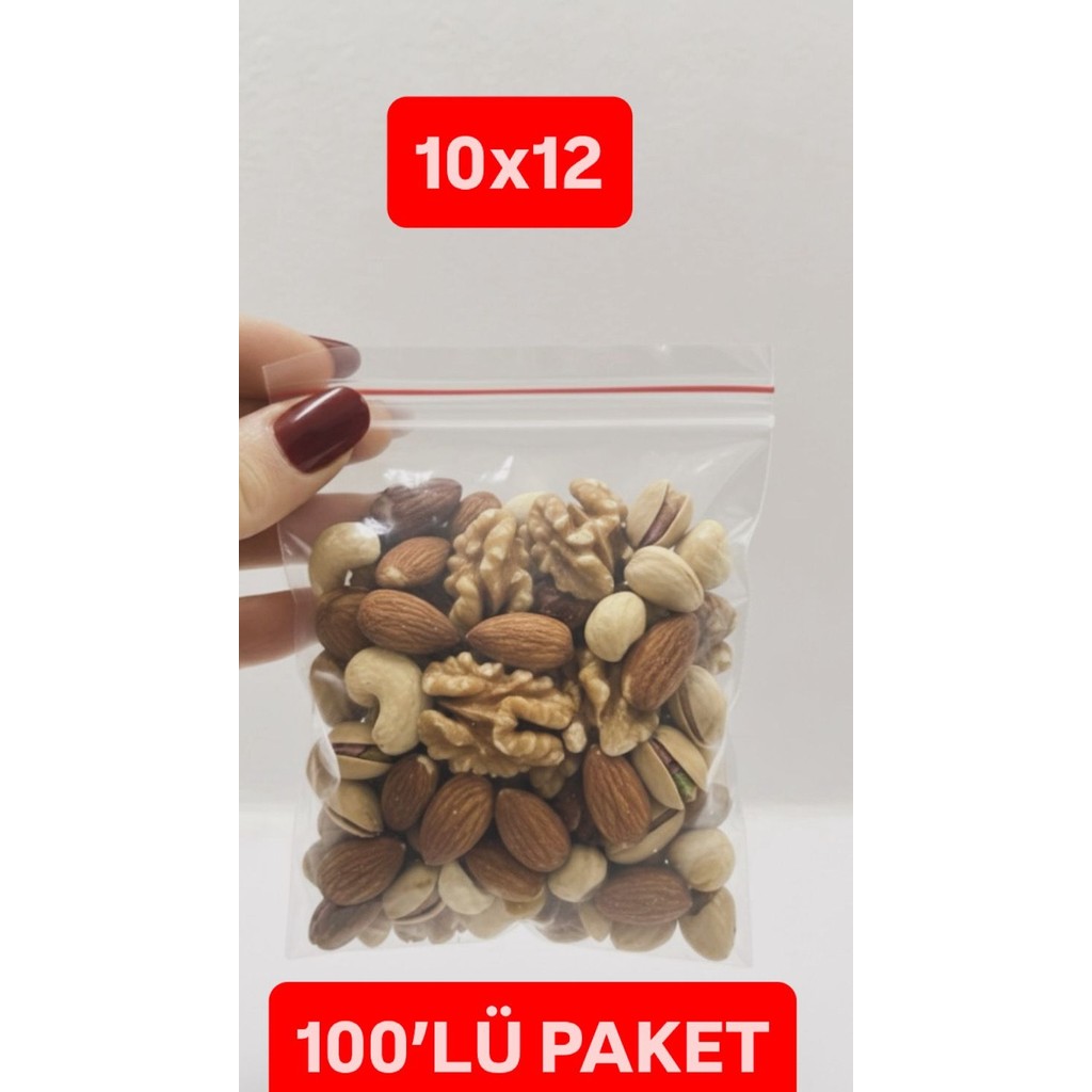 Stone Şeffaf Kilitli Poşet 10X12 cm 100 Adet - Gıdaya Uyumlu Ambalaj Çıtçıtlı Poşet, Kilitli Torba Diğer Fiyatı