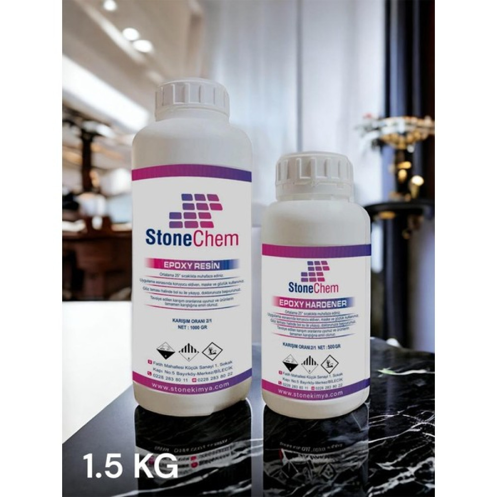 Stonechem Ultra Şeffaf Epoksi Reçine 1.5 kg Sanatsal Malzemeler Fiyatı