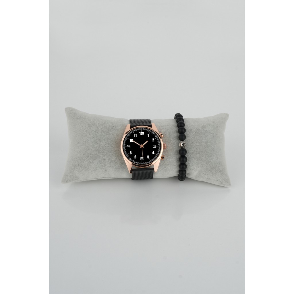 Stony Sade Kadran Dereceli Rose Gold Çerçeve Erkek Kol Saati Bileklik Hediye Kol Saatleri Fiyatı