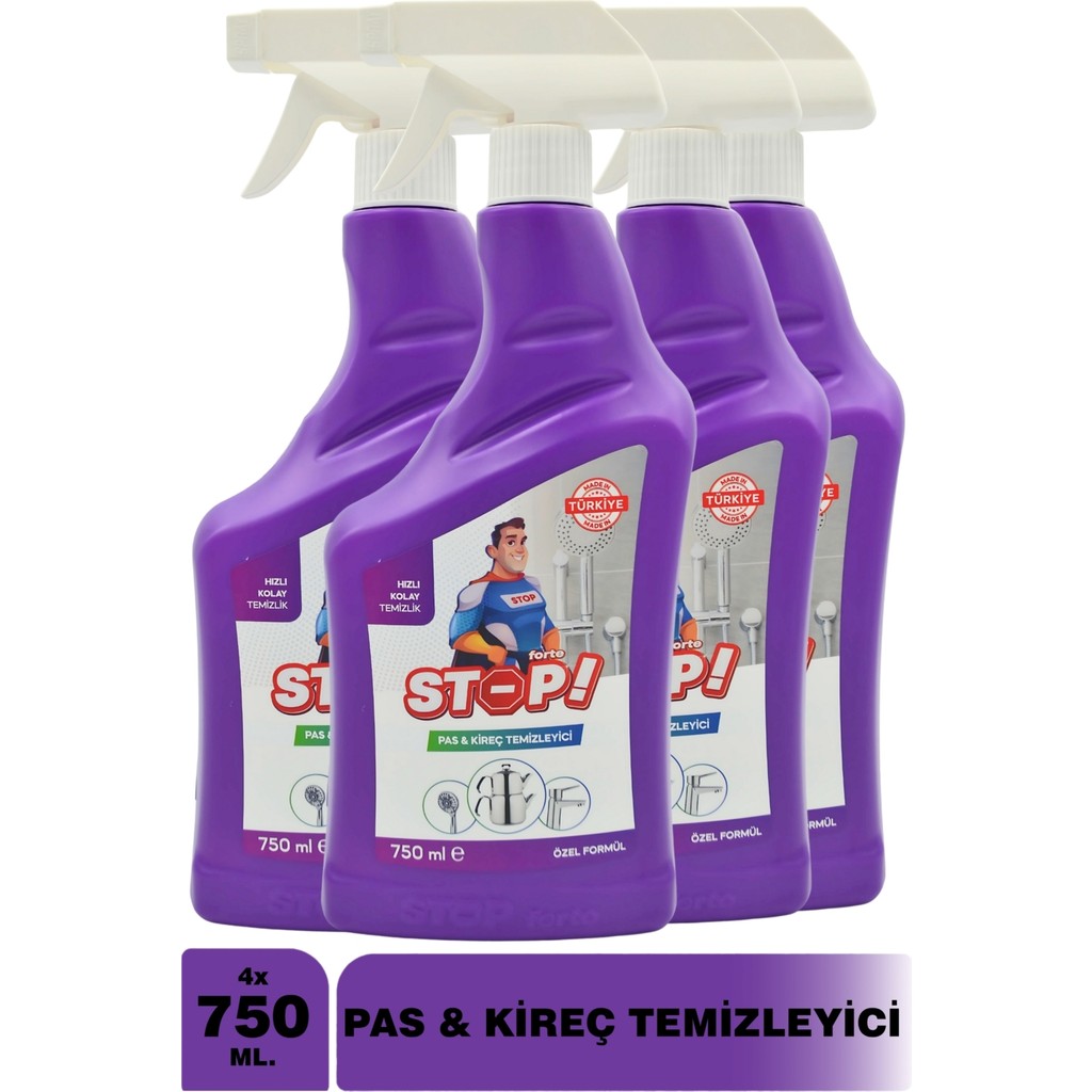Stop Forte 4'lü Pas&kireç Temizleyici 750 ml Diğer Fiyatı