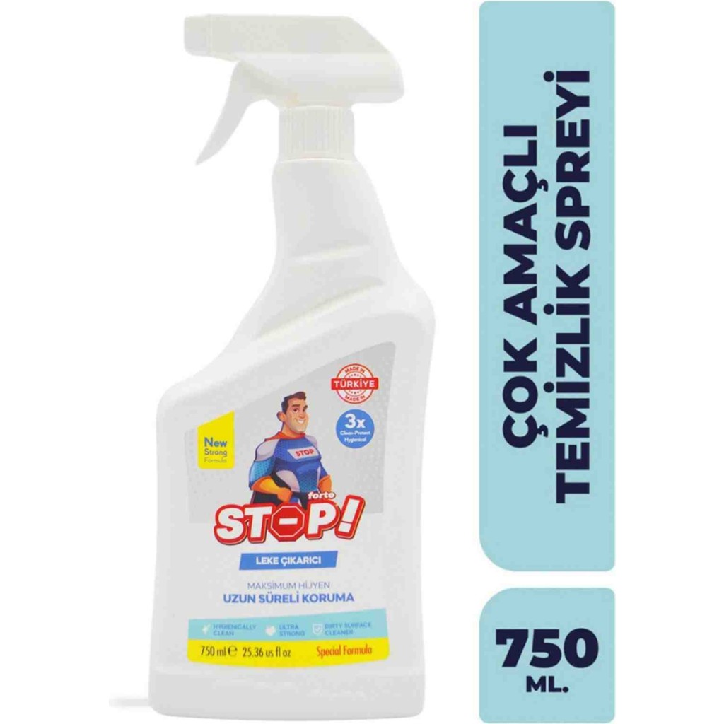 Stop Forte Çok Amaçlı Leke Çıkarıcı 750ML (Sprey Başlığı Hediye) - 750 ml Çamaşır Yıkama Fiyatı