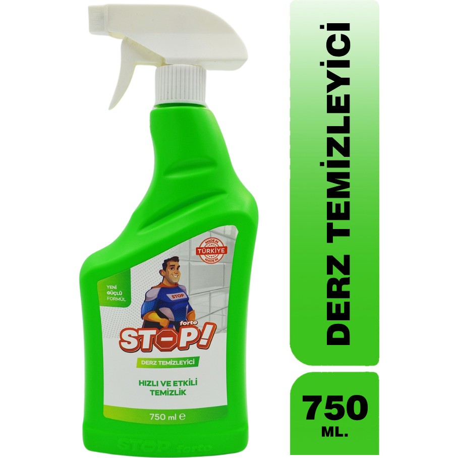 Stop Forte Derz Temizleyici 750 ml Türkiye Menşeli Hızlı ve Etkili Temizlik İçin Özel Formül Diğer Fiyatı