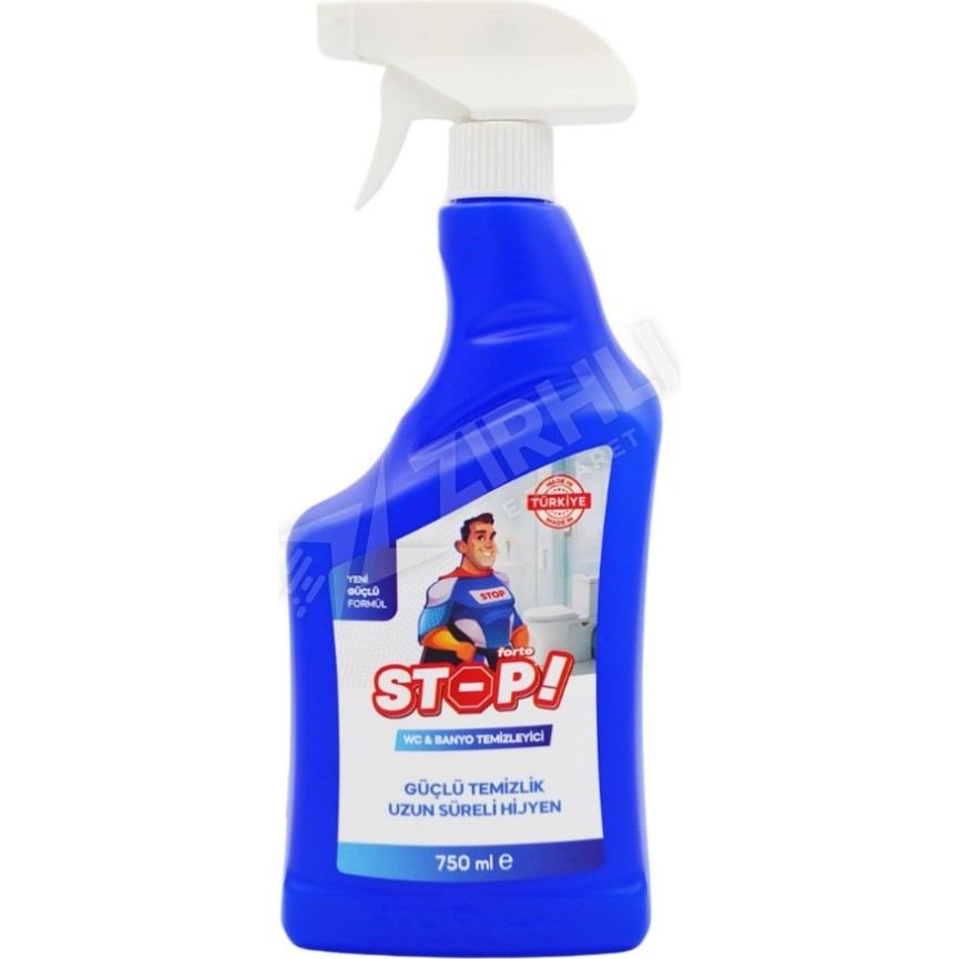 Stop Forte Güçlü Temizlikli Wc & Banyo Temizleyici Sprey 750 ml Uzun Süreli Hijyen Diğer Fiyatı