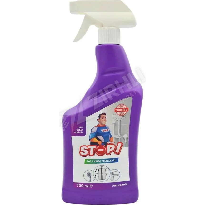 Stop Forte Pas ve Kireç Temizleyici Sprey 750 ml Hızlı ve Kolay Temizlik İçin Özel Formül Diğer Fiyatı