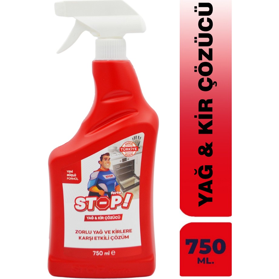 Stop Forte Yağ & Kir Çözücü - 750 ml Diğer Fiyatı