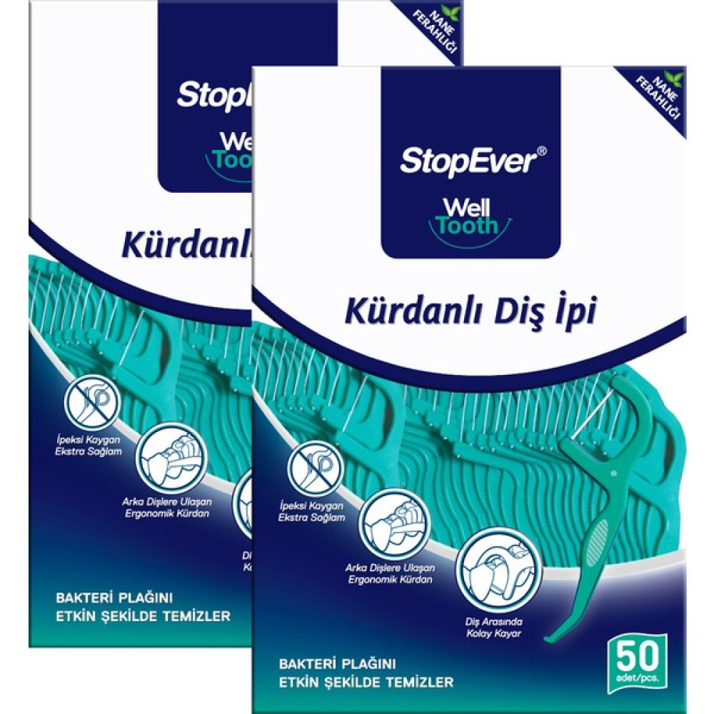 Stopever Well Tooth Kürdanlı Diş İpi 100 Adet Ekonomik Ambalaj Diş İpleri Fiyatı