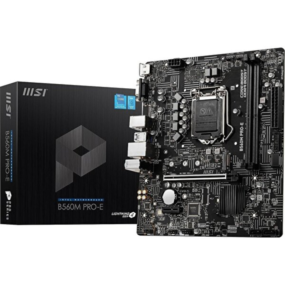 Store B560M Pro-E Soket 1200 Ddr4 4800 (Oc) Pcı-E Gen 4,m.2 Usb3.2 1x 1g Lan Matx Ekran Kartları Fiyatı