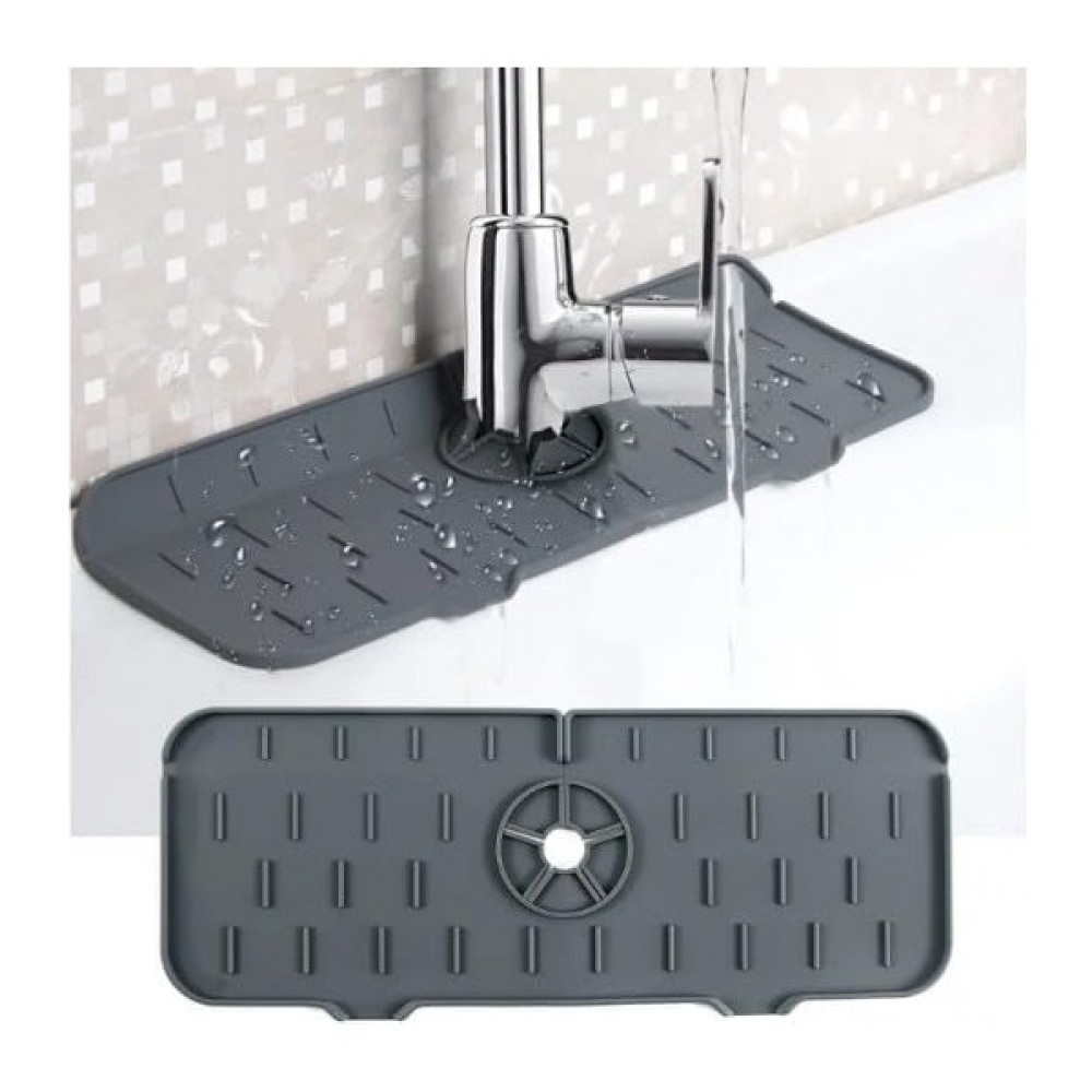 Store Silikon Su Emici Musluk Matı, Katlanabilir Lavabo Kenarı Kurutma Matı (Gri) Kitaplık - Duvar Rafı & CD / DVD Rafı Fiyatı