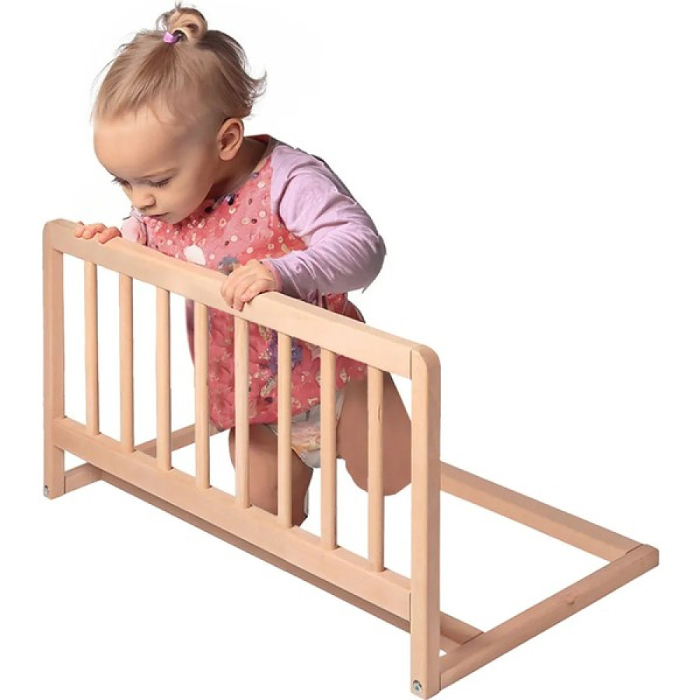 Stork Berxo Premium Ahşap Yatak Bariyeri Yatak Korkuluğu 75X50CM - Bej Bebek Yatak Bariyeri Fiyatı