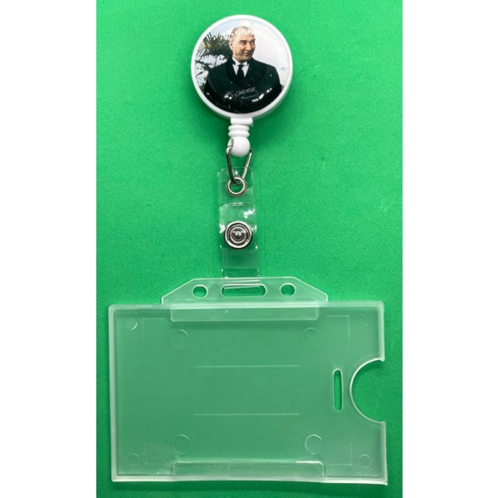 Stormistoretr Atatürk Mini Damla Baskı Yoyo Yaka Kartlığı Yoyo Kartlık Sekreterlik Fiyatı