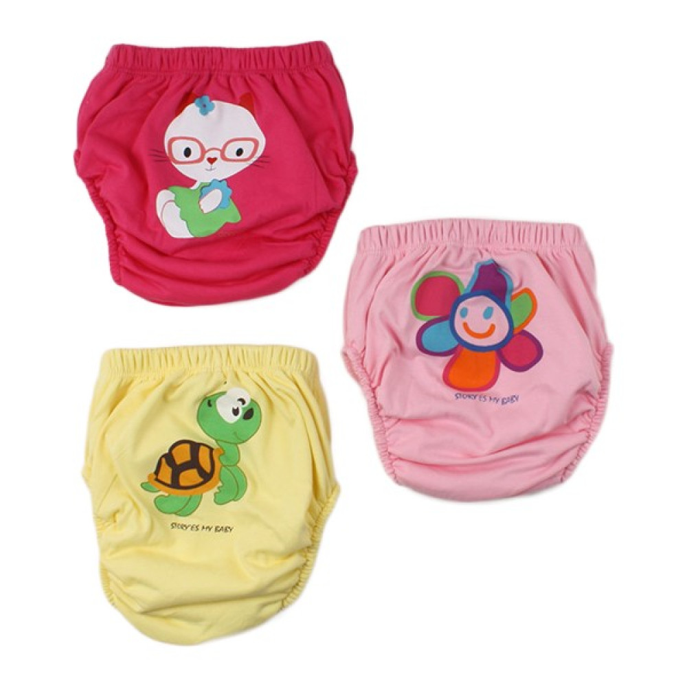 Story Baby Alıştırma Külodu Kaplumbağa, Çiçek ve Gözlüklü Çocuk Kız Çocuk Külot Fiyatı