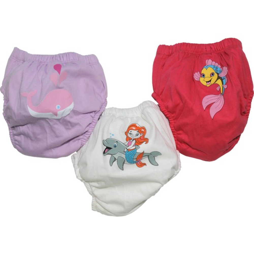 Story Baby Deniz Kızı ve Balinalar Temalı Kız Bebek 3'lü Alıştırma Külodu - 3 Numara - Renkli Bebek Banyo-Tuvalet Fiyatı