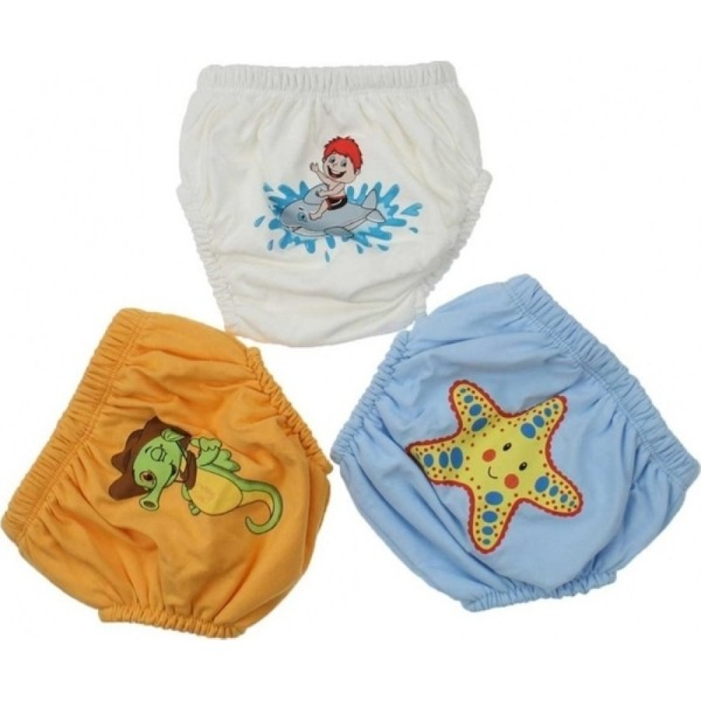 Story Baby Erkek Bebek Sevimli 3'Lü Alıştırma Külodu (Mavi) Sarı Deniz Yıldızlı - 4 Yaş Bebek Banyo-Tuvalet Fiyatı