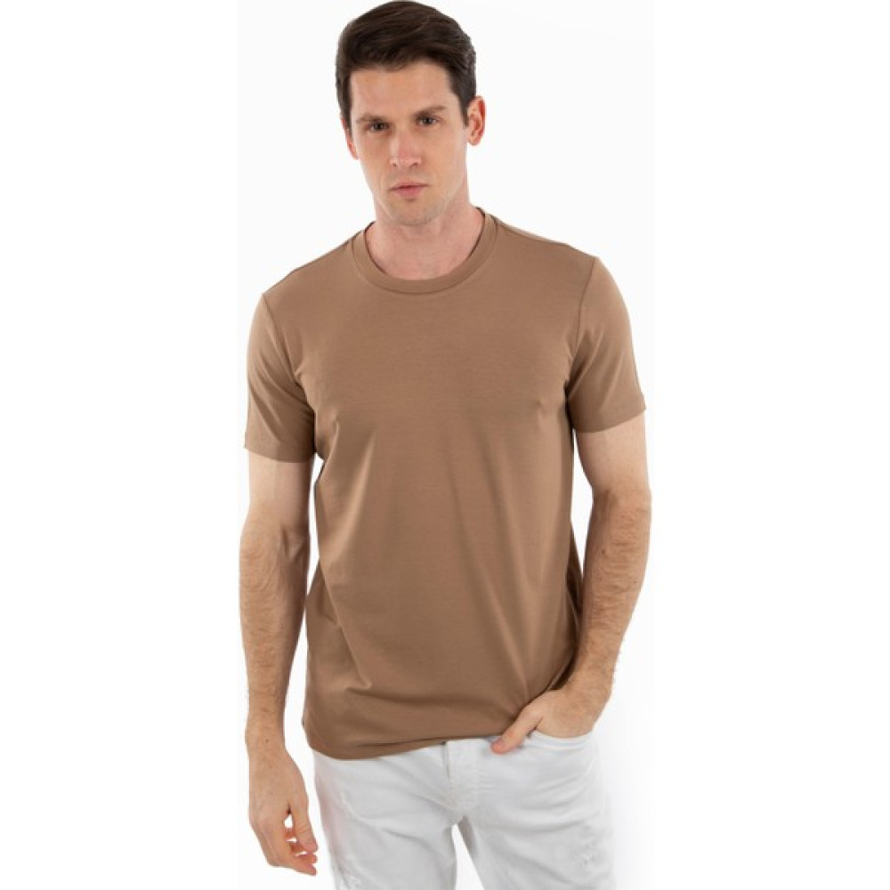 Story Of Basics -Bisiklet Yaka Kısa Kollu Likralı Viskon Erkek T-Shirt Erkek T-shirt Fiyatı