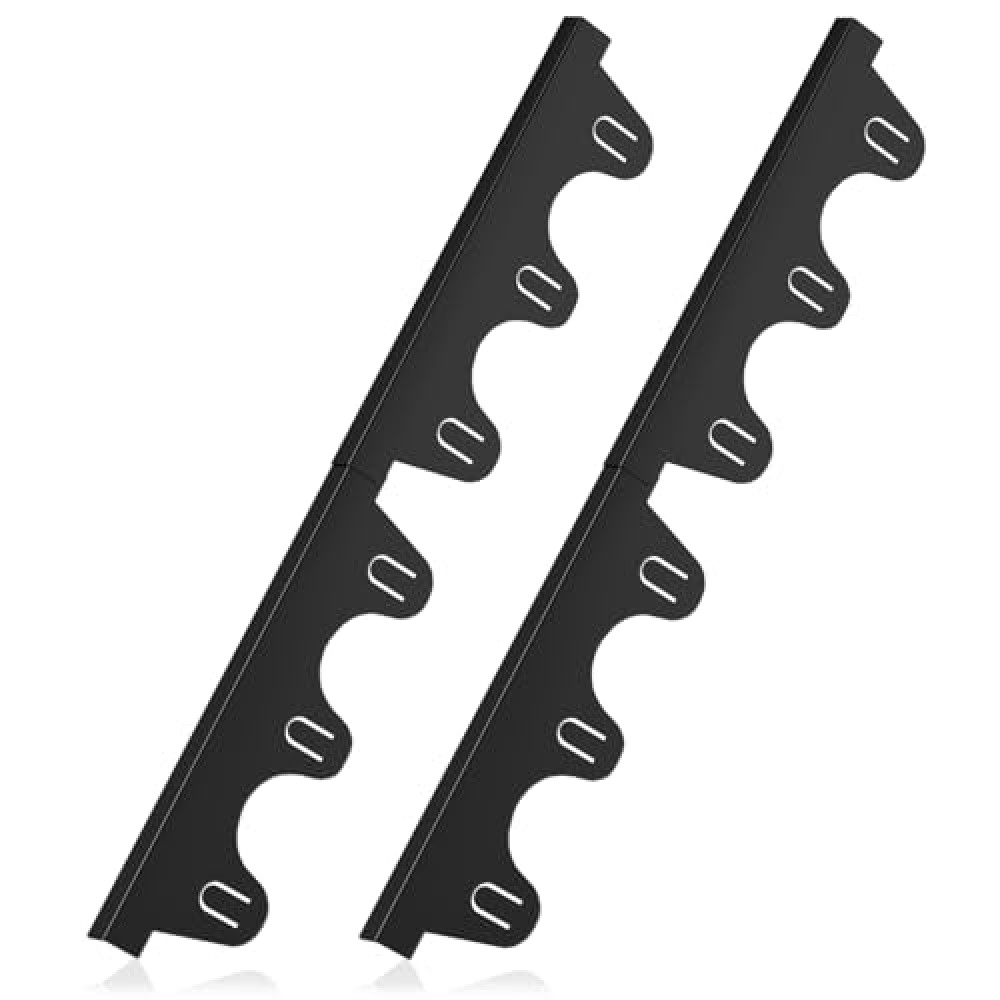 Stove Gap Covers Stainless Steel, 2Pack Retractable Stove Gap Filler (13.8"–27.5" Length, 0.79" Width), Heat-Resistant Guard & Range Trim Kit Between Stove Top & Counter-Black