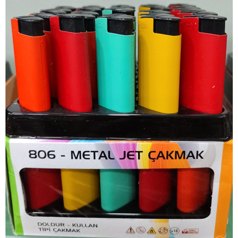 Str Dolumlu Jet Çakmak Metal Renkli Çakmak Fiyatı