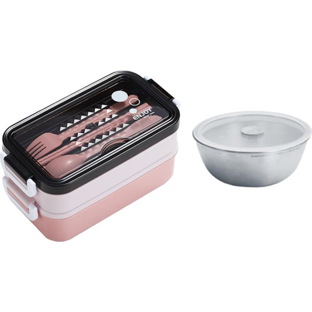 Strade Store Bento Box Öğle Yemeği Kutuları Çorba Kasesi ile Mutfak Eşyaları ile Gıda Depolama Pembe Çorba Kasesi (Yurt Dışından) Saklama Kapları Fiyatı