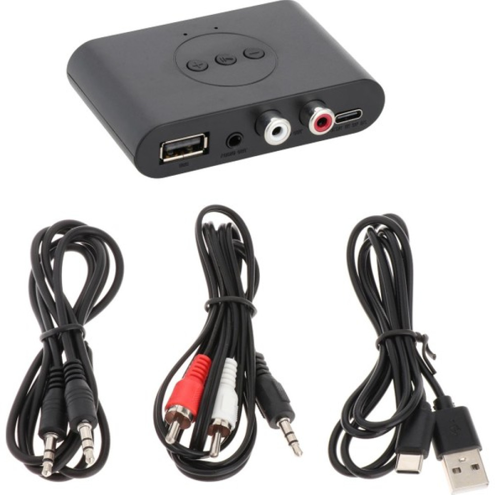 Strade Store Taşınabilir Alıcı Bluetooth 5.0 Nfc 2 Rca Ses Adaptörü Müzik Akışı Için - Siyah Oto Transmitterleri Fiyatı