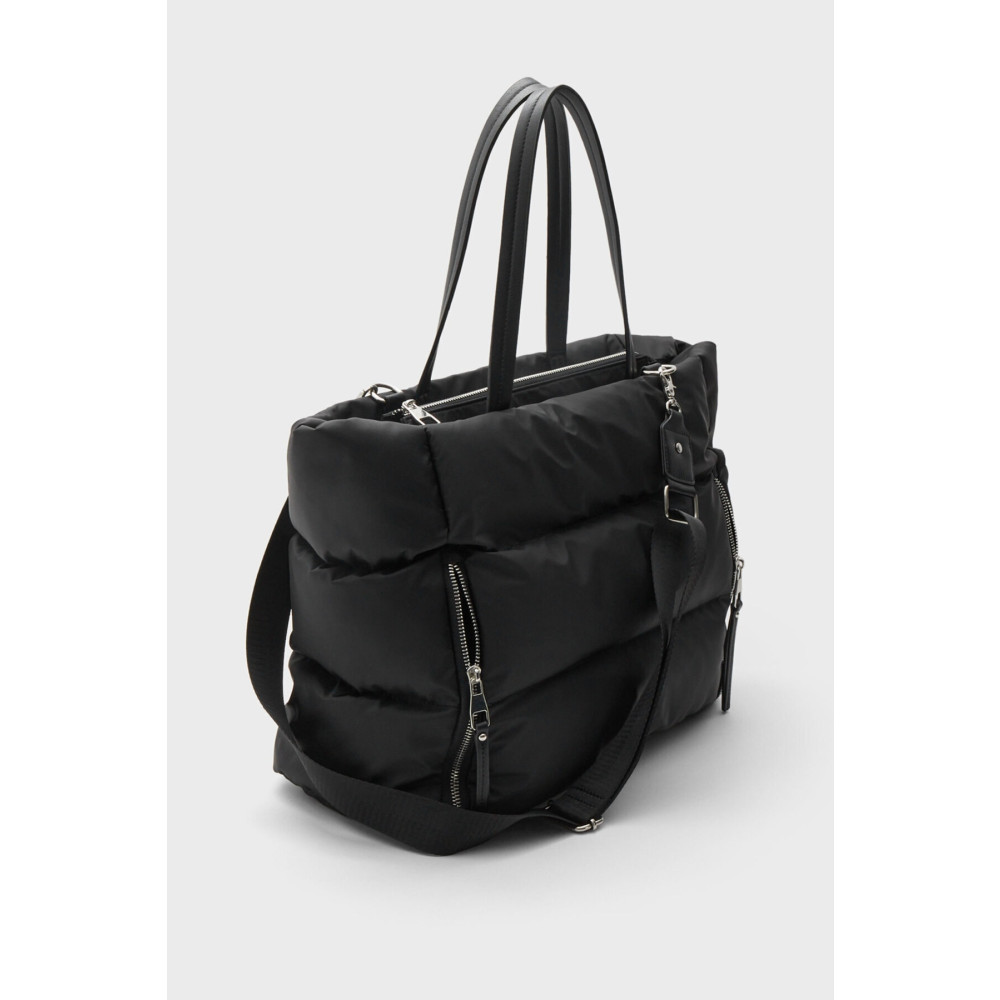 Stradivarius Fermuarlı Kumaş Tote Çanta Unisex Çanta & Cüzdan ve Seyahat Çantaları Fiyatı
