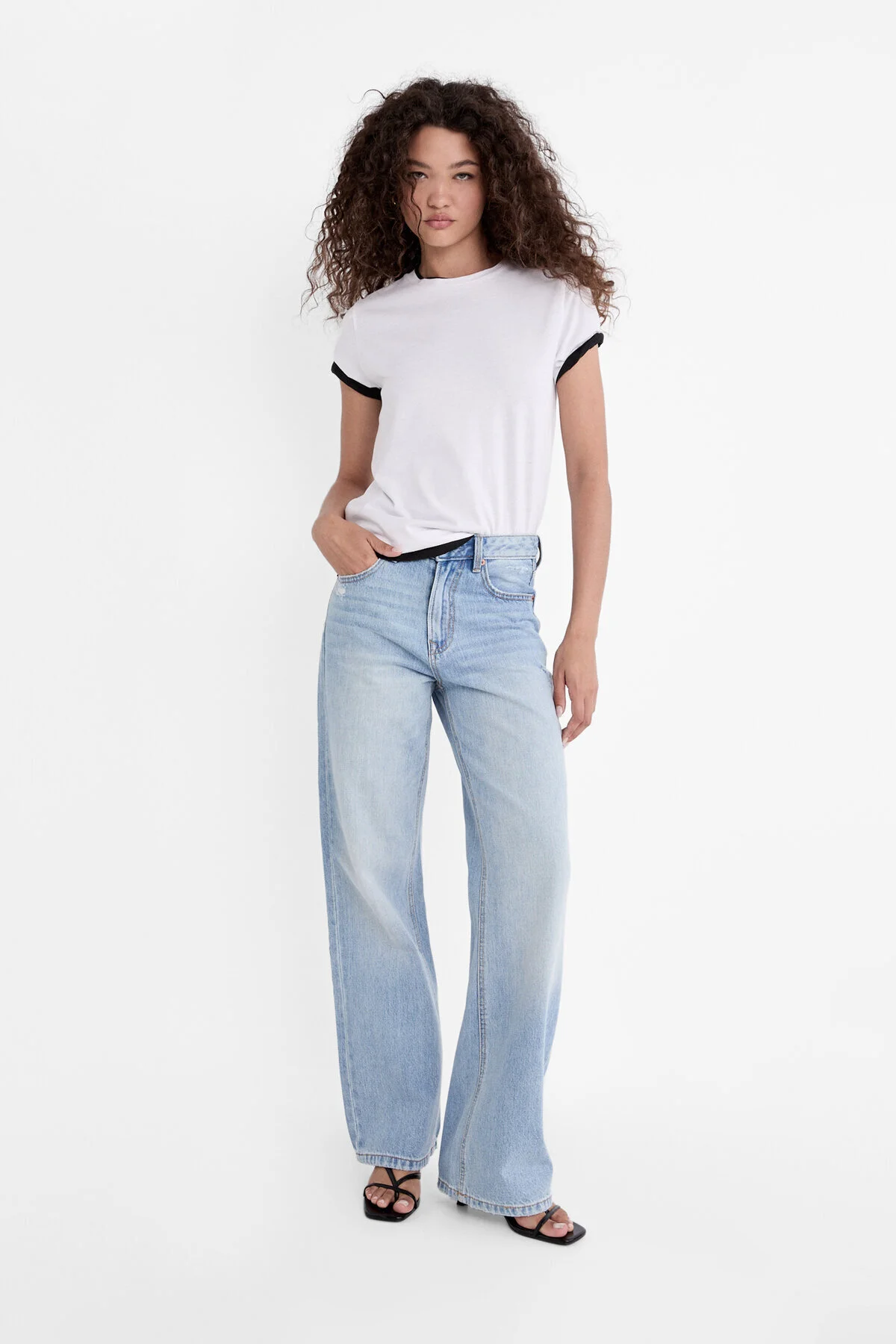 Stradivarius Straight fit jean 38 Beden Bayan Jeans / Kot Pantolon Fiyatı