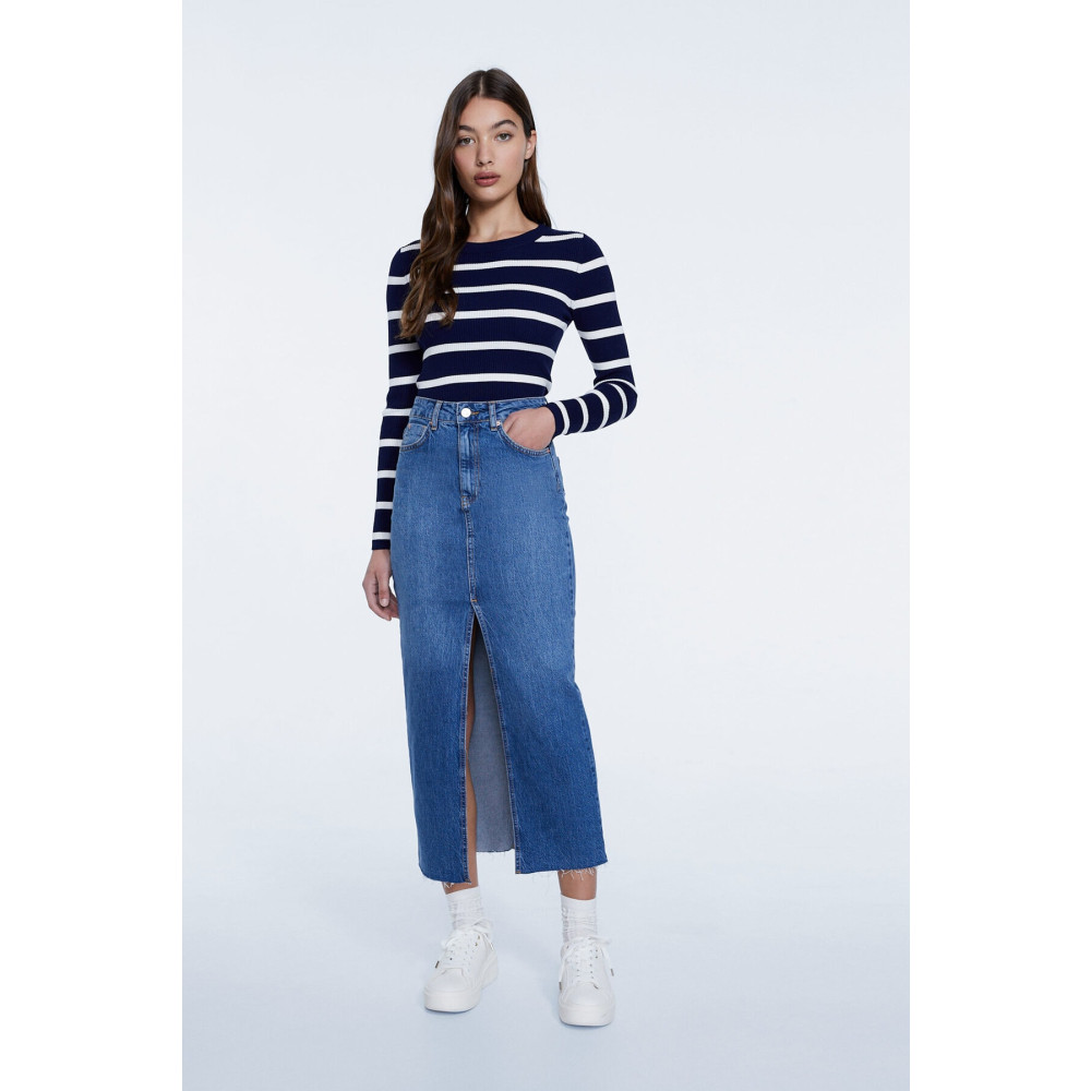 Stradivarius Uzun Denim Comfort Etek 36 Beden Etek Fiyatı