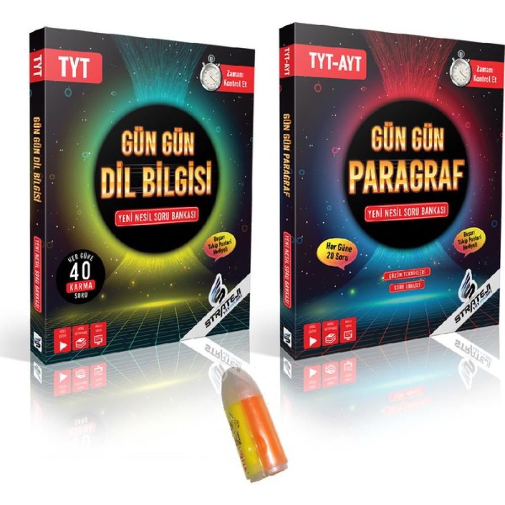 Strateji Yayınları 2021 Gün Gün TYT-AYT Paragraf ve TYT Gün Gün Dil Bilgisi Yeni Nesil Soru Bankaları Tüm Dersler Fiyatı
