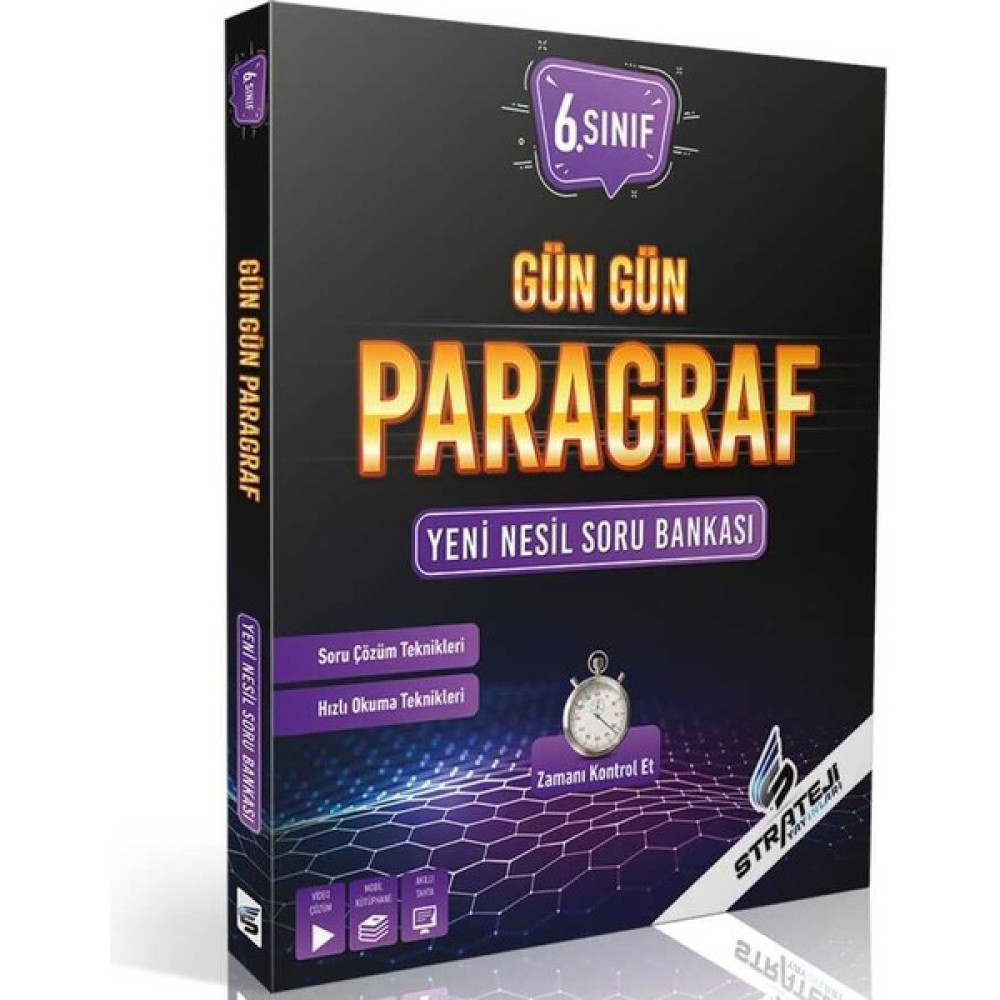 Strateji Yayınları 6.sınıf Gün Gün Paragraf Soru Bankası Kaynak Kitapları Fiyatı