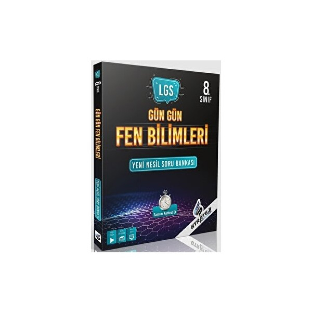 Strateji Yayınları 8. Sınıf LGS Gün Gün Fen Bilimleri Yeni Nesil Soru Bankası Strateji Yayınları Ders Sınav Kitapları Fiyatı
