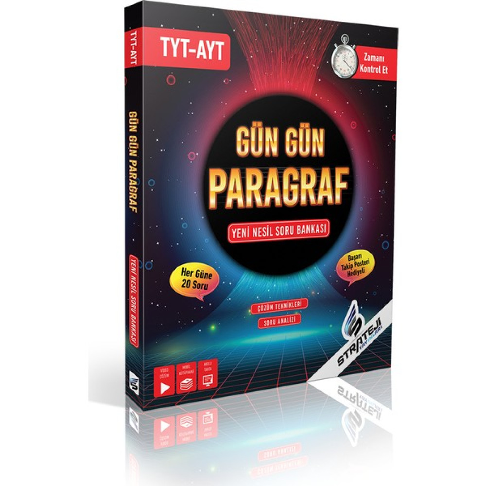 Strateji Yayınları TYT - AYT Gün Gün Paragraf Yeni Nesil Soru Bankası Temel Yeterlilik Testi (TYT) Fiyatı