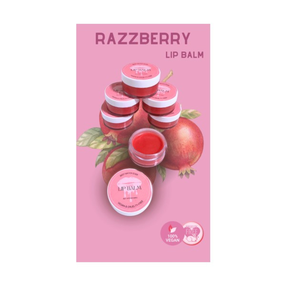 Strawberry Razzberry - Vegan Dudak Balmı - Shea&Hindistan Cevizi Yağı İçeren Dudak Nemlendiricisi - Lip Balm - Pembe Dudak Bakımı / Koruyucu Fiyatı