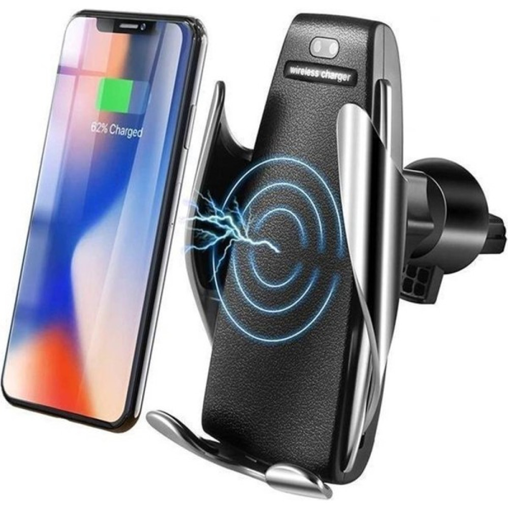 Streak Apple iPhone 8 Plus X-R Note 9 S8 S9 Wireless Şarj Sensörlü Araç Içi Telefon Tutucu - Siyah Cep Telefonu Tutucu Fiyatı