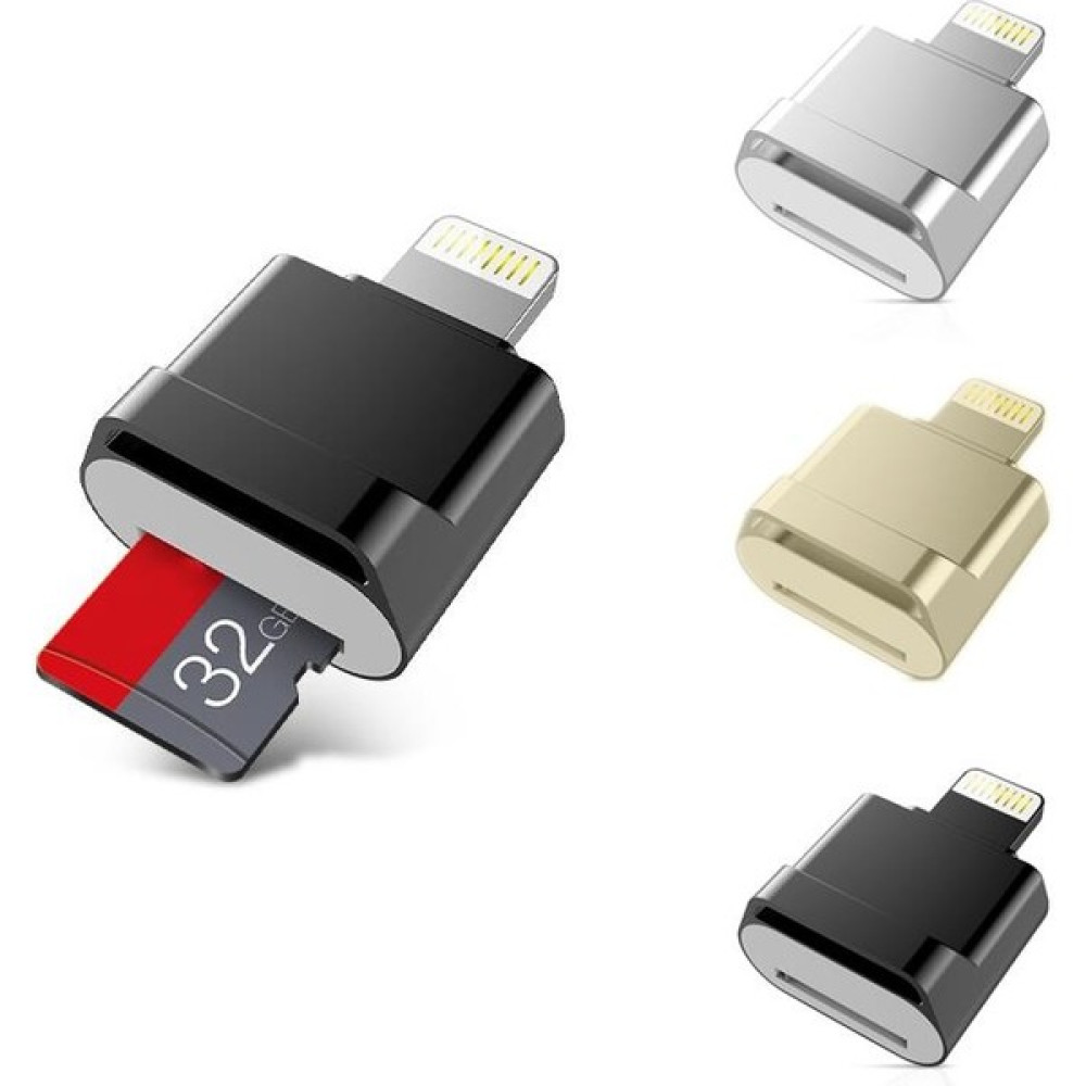 Streak iPhone Lightning Micro Sd Tf Hafıza Kart Okuyucu Mini Otg Adaptör - Gri Hafıza Kartları Fiyatı